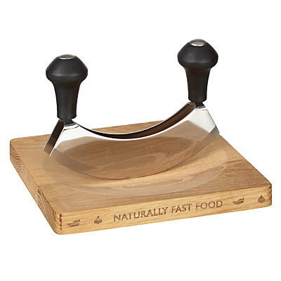 LEON Mezzaluna Herb Chopper Chopping Board